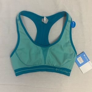 Columbia NWT teal reversible sports bra
